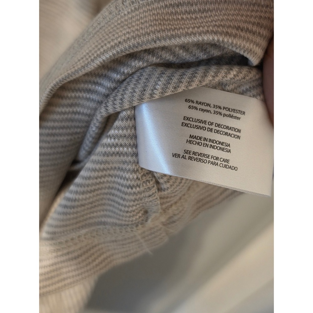 Orvis Cascade Long Sleeve Crew Neck Shirt Mens XXL Oatmeal Striped 1172082 NWT - Picture 6 of 8